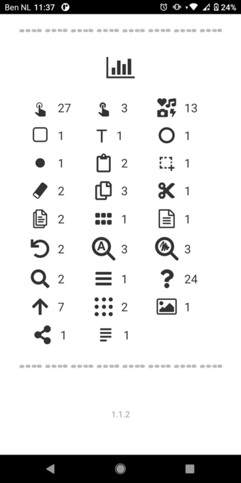 Working on stats overview inside TinyUX.