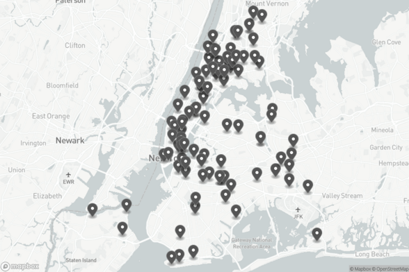 NYC Free Tax Prep Sites Map
