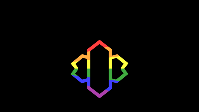 Banner for the Nova Launcher Mastodon app in pride colors.