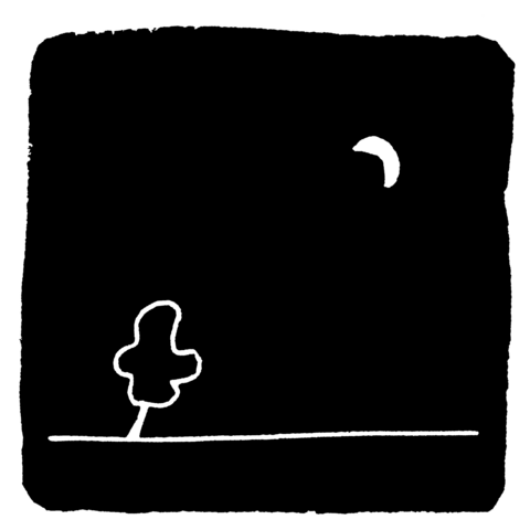 Baum und Mond