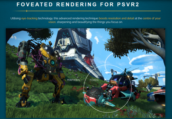 Screenshot No Mans Sky "Foveated Rendering for PSVR2"