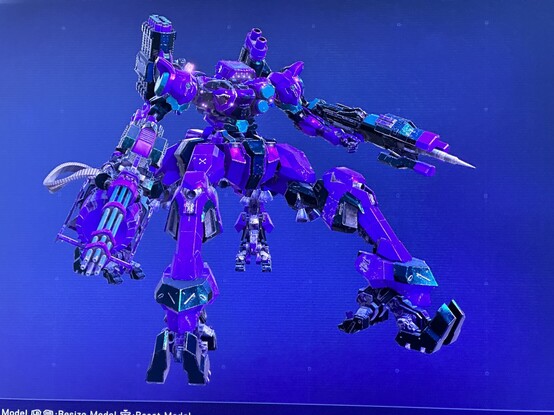A Tetrapod Armored Core armed with Gatling gun, Pile Driver, Grenade Launcher, and Missile launcher. 

Share code: W2A48U9KF0B7
