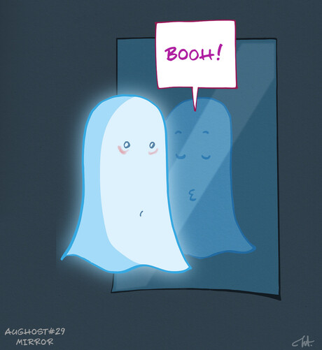 a mirror haunted ghost