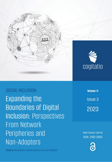 Cover of journal with a stylised image of a globe and text