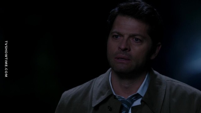 Screen shot of Castiel in the "First Blood" episode when he said that quote.