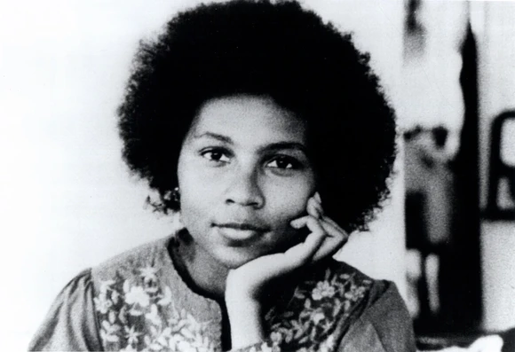 A photograph of a young bell hooks.