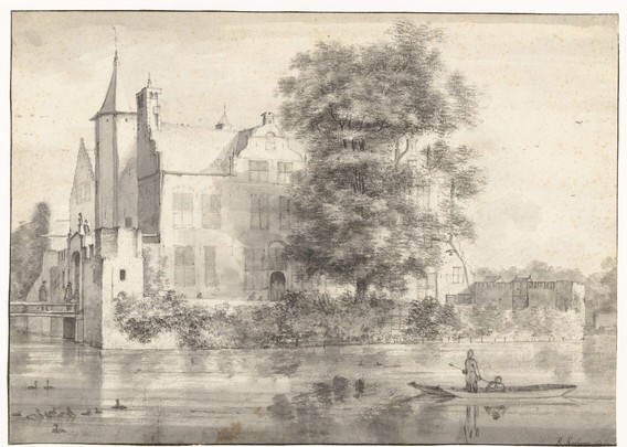 View of Huis te Rhoon, Seen from the South, Roelant Roghman, 1647