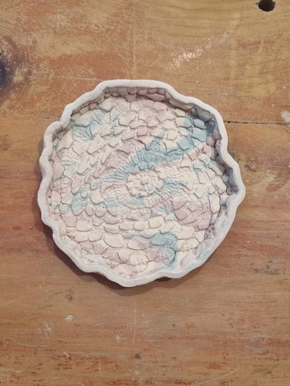 Bisque fired ring dish