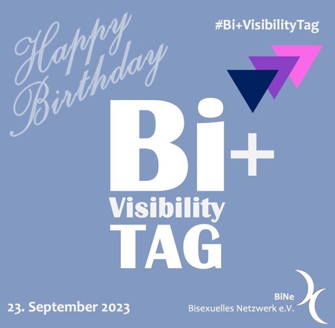 Happy Birthday Bi+ Visibility Tag
23. September 2023