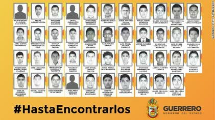 Poster issued by the government of Guerrero depicting the abducted students. By [1], Fair use, https://en.wikipedia.org/w/index.php?curid=44238005