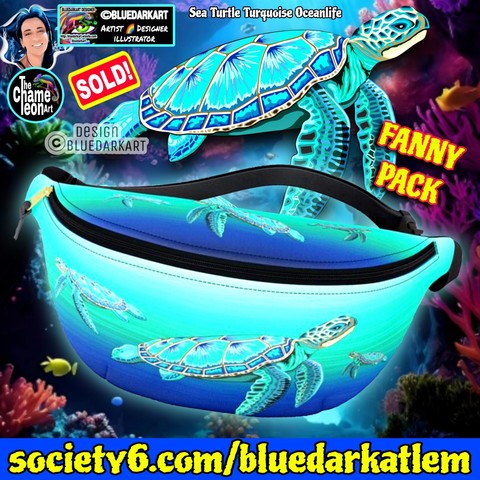 SOLD! Thanks 💦 #Seaturtle #Turquoise #Oceanlife #Fanny #Pack 💦 20% Off 👉🏾 https://society6.com/product/sea-turtle-turquoise-oceanlife_fanny-pack
▪︎
More #giftideas with this design 👉🏾 https://society6.com/art/sea-turtle-turquoise-oceanlife
▪︎
The #Shop 🔥👉🏾 https://society6.com/bluedarkatlem
▪︎
#trends #onlineshop #gifts #bags #fannypack #christmasgifts #birthdaygifts #sealife #tiktok
