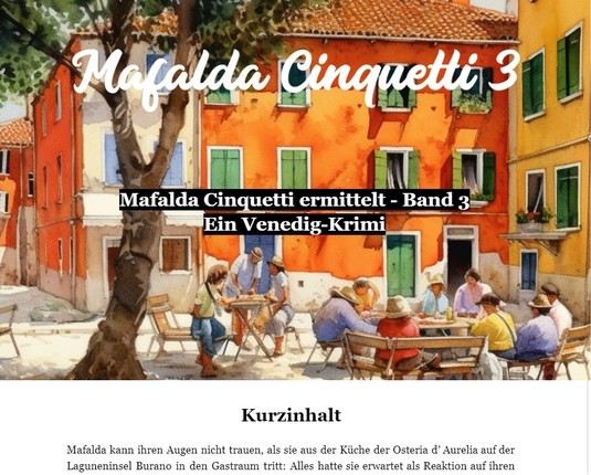 NÃ¤chste Runde â¨ï¸ð

#2025 #Italien #roman #MafaldaCinquetti #krimi #Venedig #kriminalroman