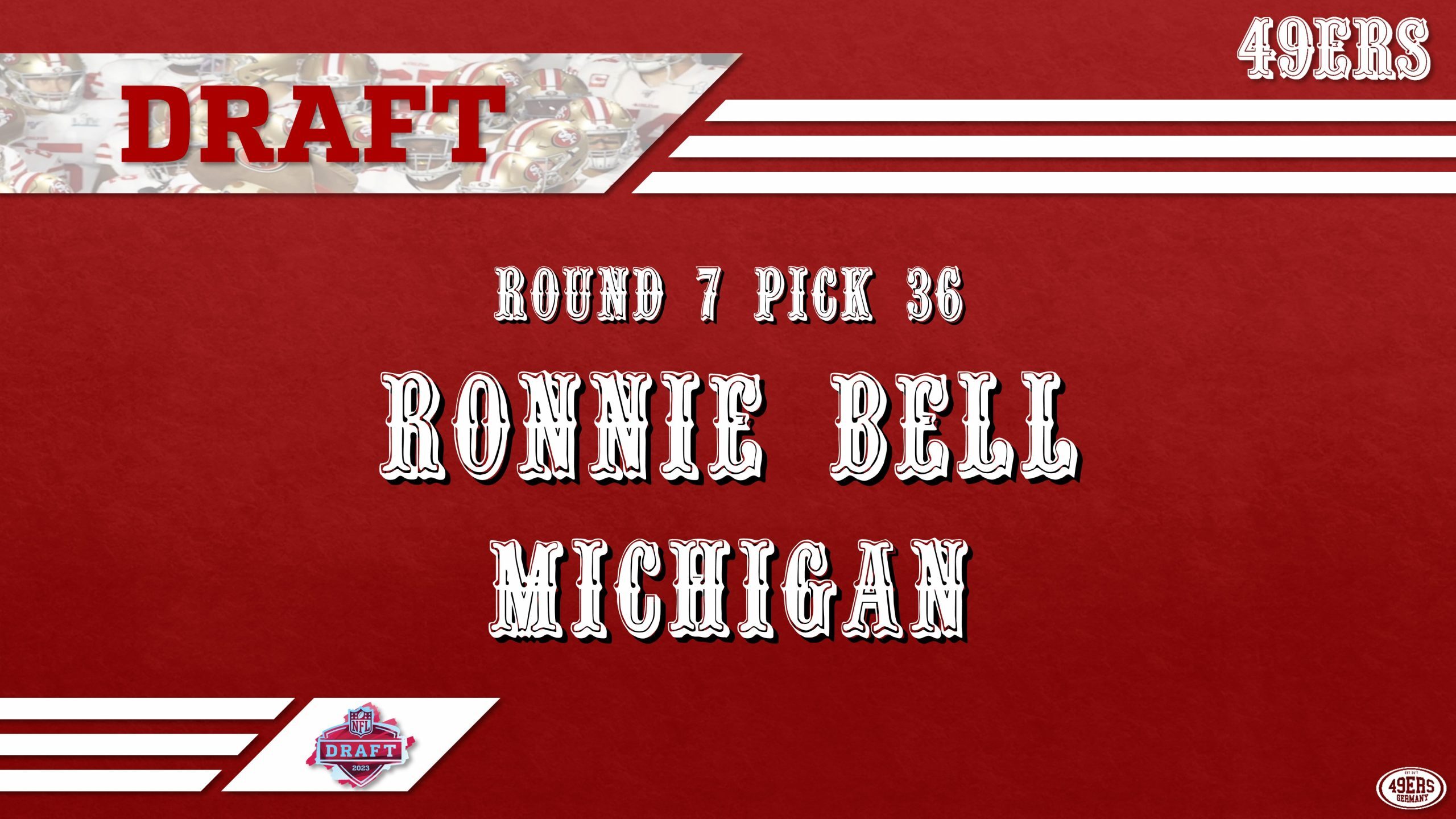 Round 7 - Pick 36: Ronnie Bell, WR, Michigan (San Francisco 49ers) : r/nfl