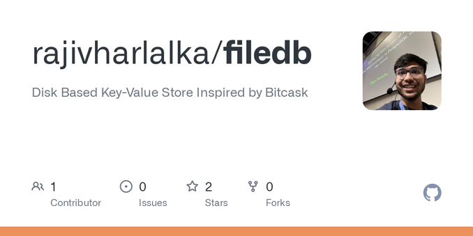 Disk Based Key-Value Store Inspired by Bitcask . Contribute to rajivharlalka/filedb development by creating an account on GitHub.