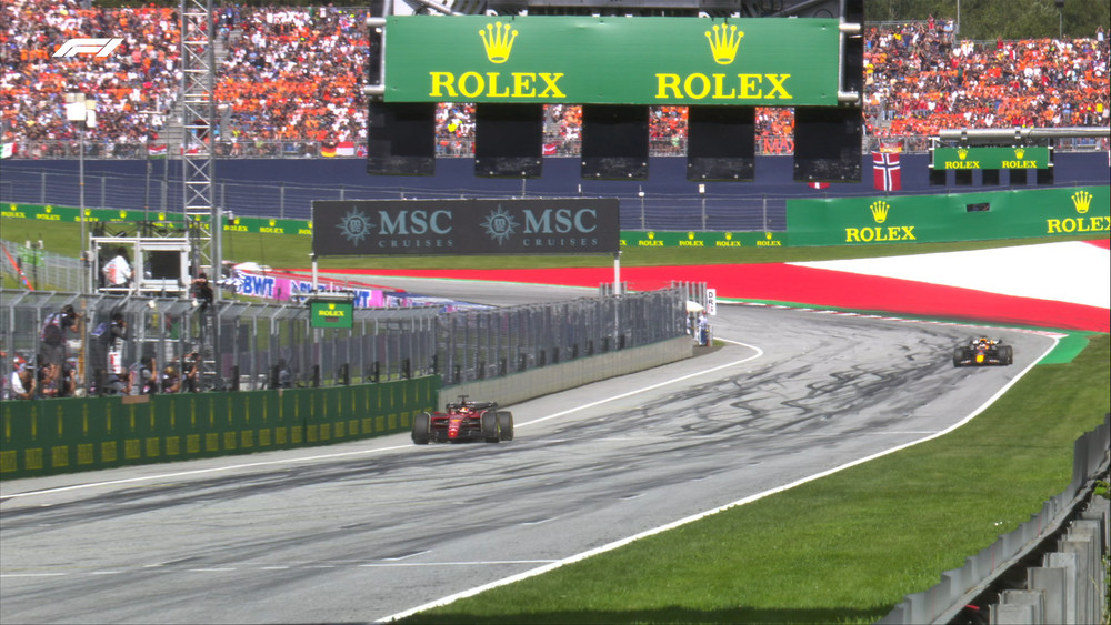 Charles Leclerc wins the Austrian Grand Prix for Ferrari! 
Max Verstappen brings his car across the line at the home of Red Bull in second place, Lewis Hamilton scores another podium in third.
"It was a really good race, the pace was there at the beginning, we had some good fights with Max, and the end was really difficult, I had some issues with the throttle, so it was very tricky... I definitely needed that one, the last five races have been incredibly difficult for not just myself but for the team"