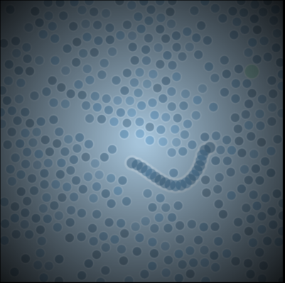Artistic impression of microscopic image of parasite