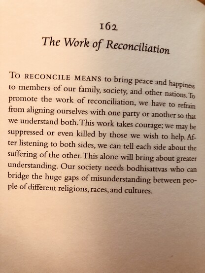 Day 162 The Work of Reconciliation from Your One True Home by Tich Nhat Hanh