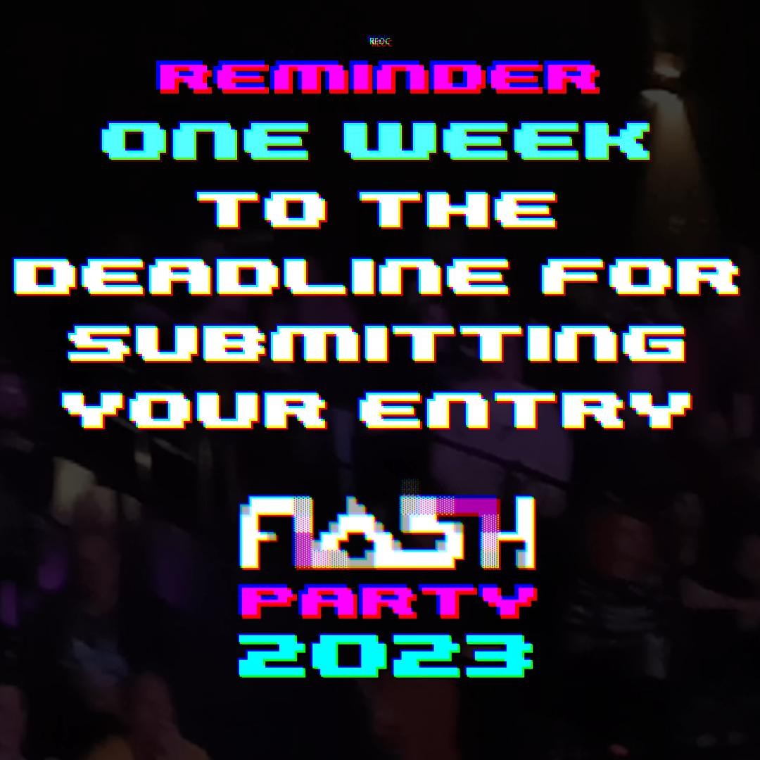 Flashparty 2023 deadline in one week