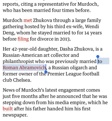 Daughter married to Russian oligarch 