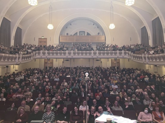 The audience at Cadogan Hall last night.