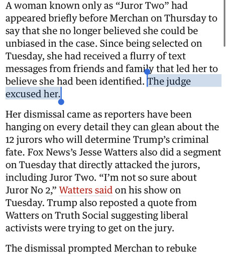 Guardian article on jury manipulation by Fox and Trump.