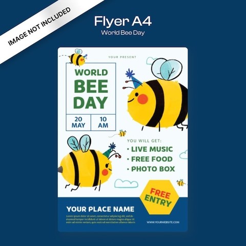 World Bee Day world bee day flyer template 718971 1250