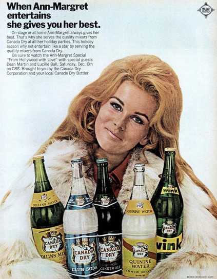 Ann-Margret for Canada Dry and Wink.