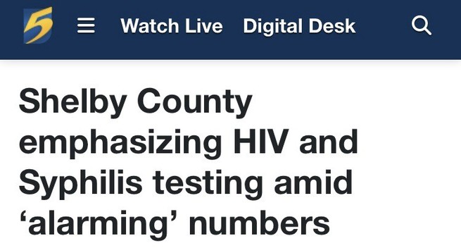 Shelby County emphasizing HIV and Syphilis testing amid ‘alarming’ numbers