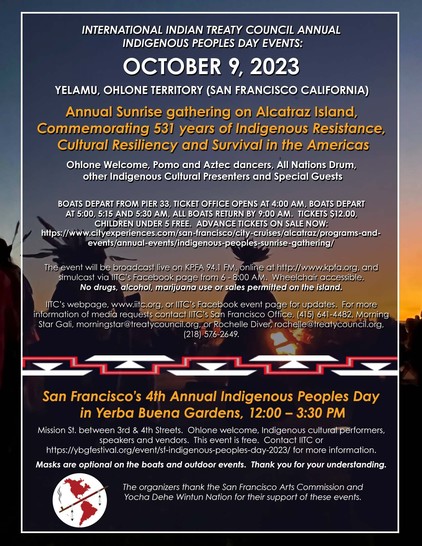 Native American Day IITC Alcatraz 2023