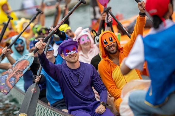 The Hong Kong Tourism Board's (HKTB) 2024 International Dragon Boat Races concluded on Sunday, with revellers gathered along the Tsim Sha Tsui waterfront cheering on 4,000 athletes from 12 territories. Photos: HKTB 