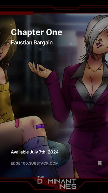 A picture of two women one roughed up the other talking in a business suit