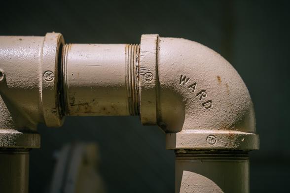 A pipe with WARD embossed in Gorton font