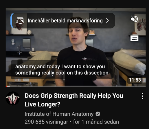 YouTube interface showing a video titled 