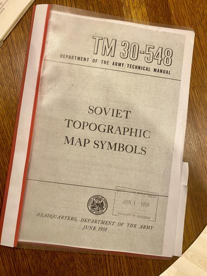 Printed version of TM 30-548 