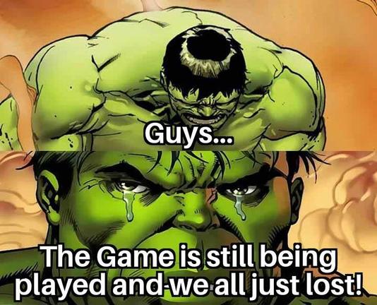 Hulk crying meme: 