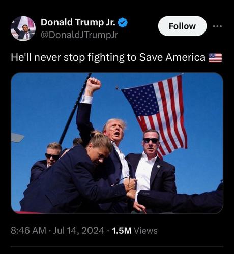 Don Jr posts what will surely be a great fundraising pic for them