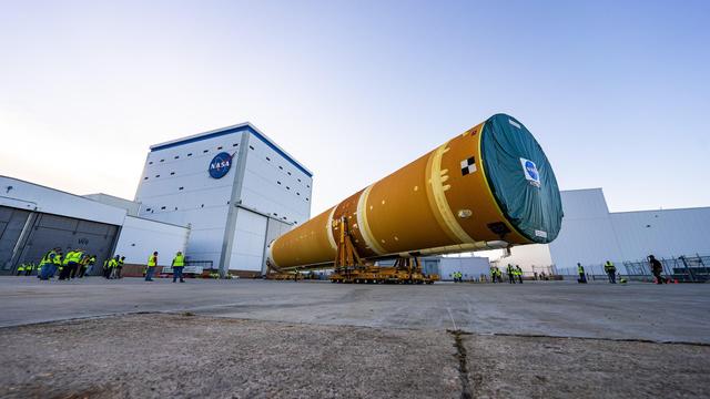 Core_Stage_for_Artemis_II_Rocket_Moved_to_Pegasus_Barge_for_Departure_to_Kennedy_Space_Center_(MAF_20240216_CS2_Rollout_20_SL).jpg