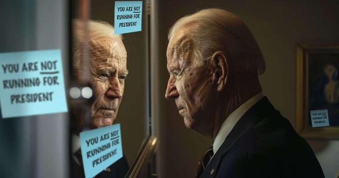 Joe Biden post-it notes