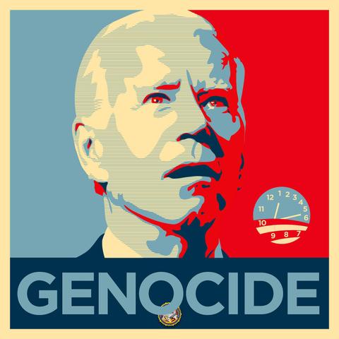 Biden Genocide campaign poster