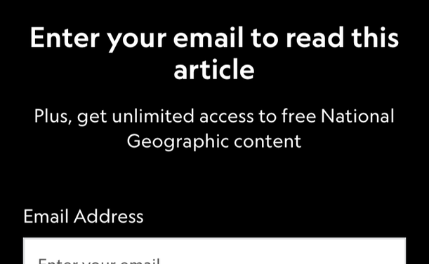 Enter your email to read this article
Plus, get unlimited access to free National Geographic content