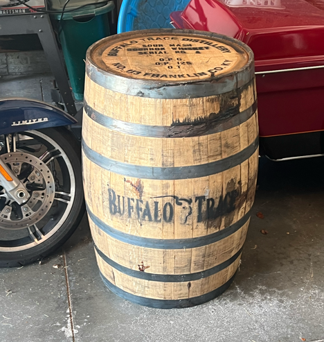 Buffalo Trace bourbon barrel.