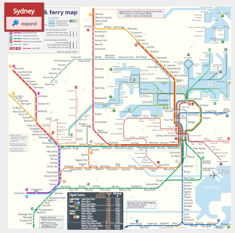 Thumbnail of an advance copy of my new Sydney rail map that will be published August 4,