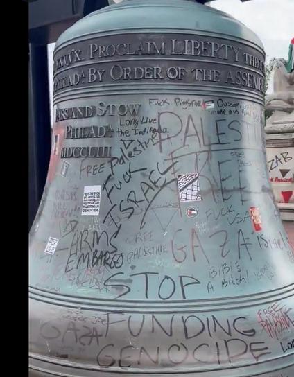 Liberty bell graffiti 