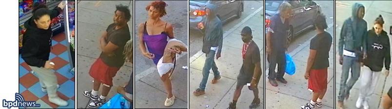 Photos of suspects in Blue Hill Avenue robbery, via BPD