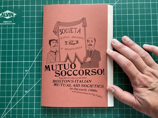 over of a zine about boston's italian mutual aid societies