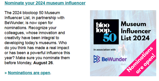 Nominate your 2024 museum influencer