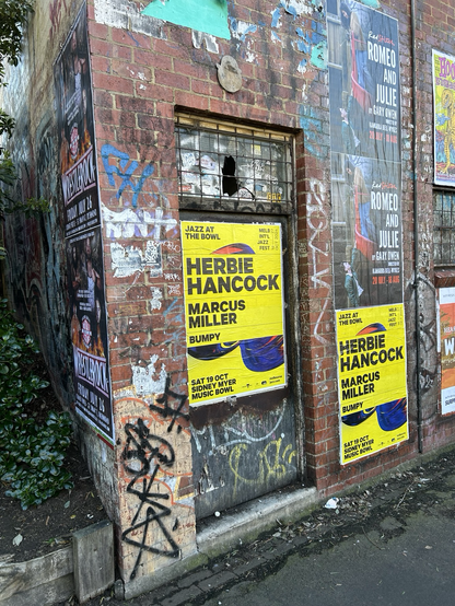 Poster for Herbie Hancock and Marcus Miller, playing in Naarm Melbourne.