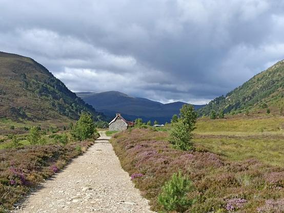 Pass through hills with bothy