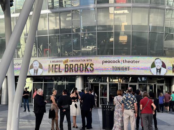 Banner for “A Hilarious Live Conversation With Mel Brooks”.