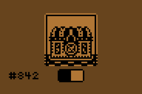 1-bit version of a dungeon treasure chest from Skyrim